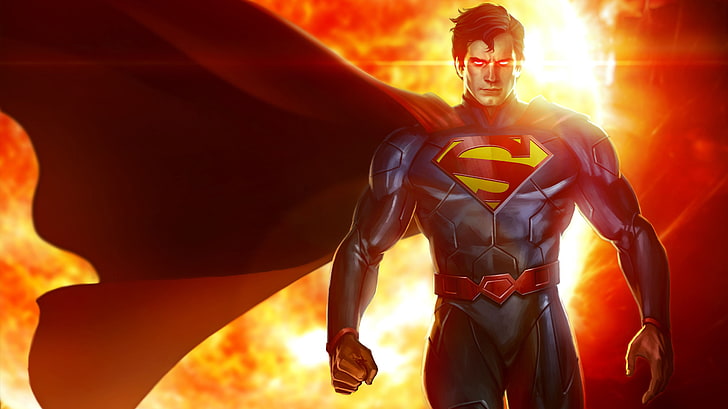 Superheroes, 4K, Superman, DC Comics, HD wallpaper