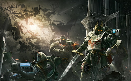 Warhammer 40K, Dark Angels, 4K, Artwork, HD-Hintergrundbild HD wallpaper