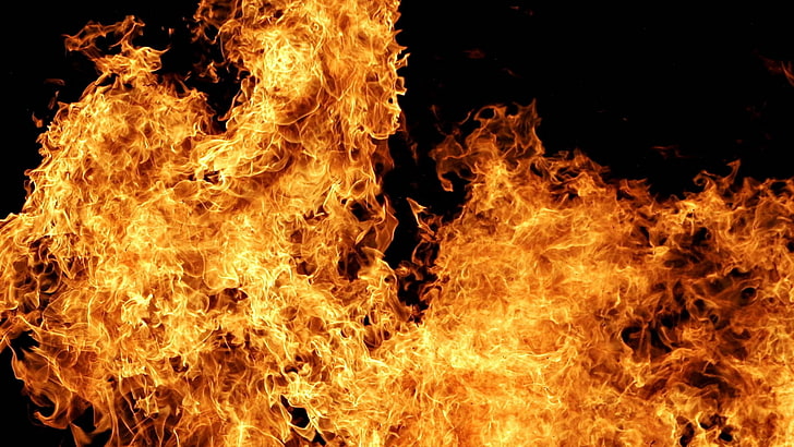 Ilustración de fuego rojo, fuego, llama, blanco, oscuro, flash, explosión, Fondo de pantalla HD