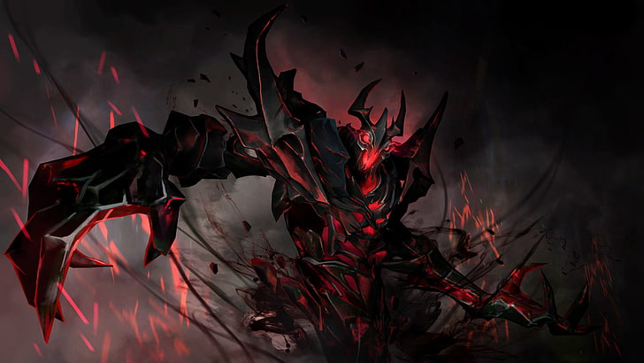 Defense Of The Ancient, dota, Dota 2, Heroes, Shadow Fiend, Valve, Valve Corporation, video games, HD wallpaper