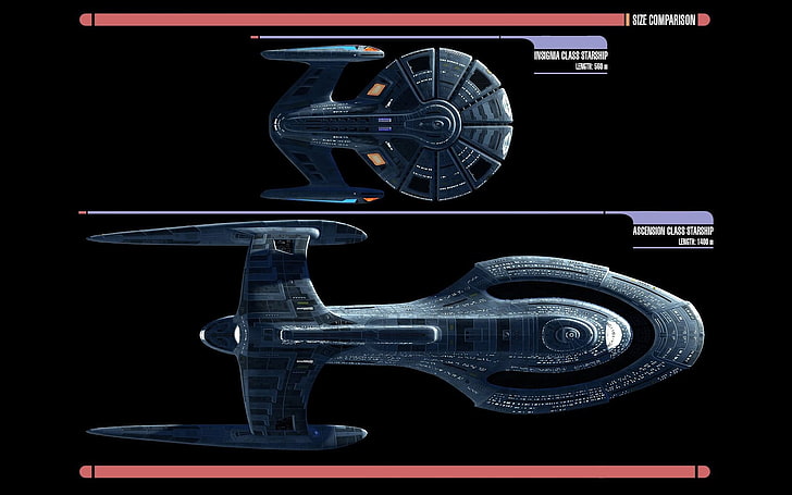 nave espacial gris, Star Trek, nave espacial, LCARS, Fondo de pantalla HD