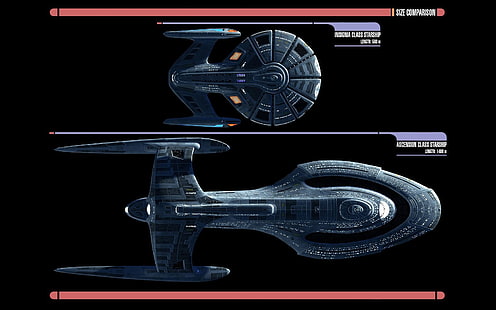 gri uzay gemisi, Star Trek, uzay gemisi, LCARS, HD masaüstü duvar kağıdı HD wallpaper