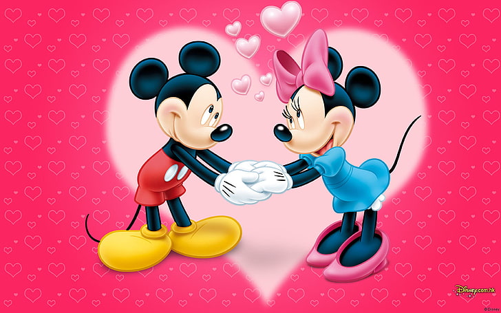 Mickey Mouse & Mini Love Wallpaper Hd, HD wallpaper