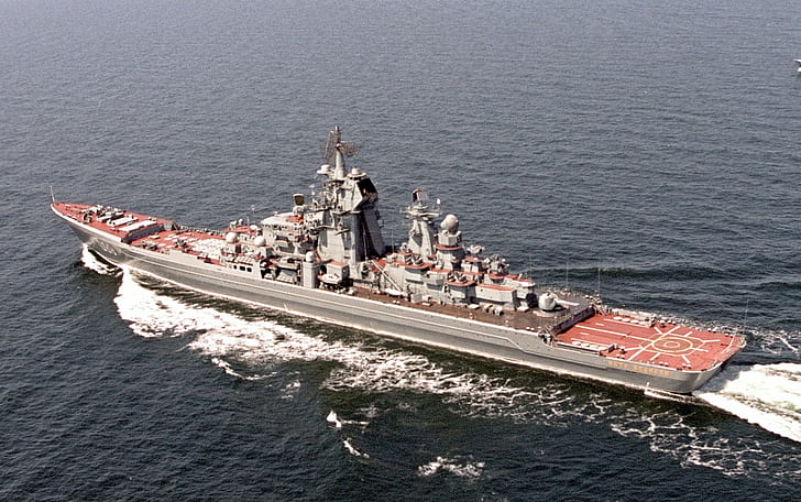 Incrociatore da battaglia di classe Kirov, Marina russa, incrociatore nucleare, Sfondo HD
