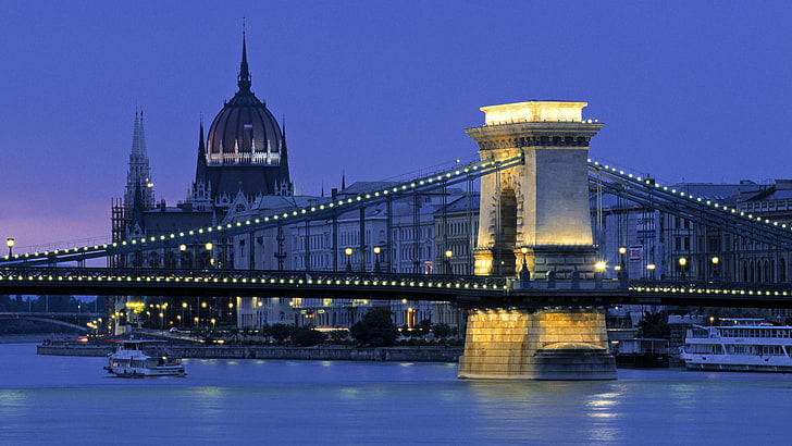 градски пейзаж, град, пейзаж, Будапеща, сграда на унгарския парламент, Унгария, HD тапет