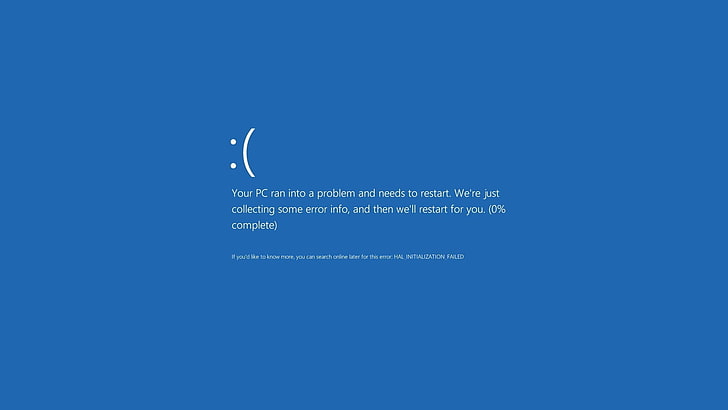 seu PC encontrou um problema e precisa reiniciar o texto, 404 Not Found, Microsoft Windows, minimalismo, humor, plano de fundo simples, texto, HD papel de parede