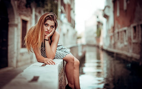 Marco Squassina, wanita, model, Wallpaper HD HD wallpaper