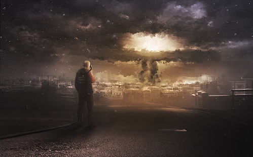 apokalyptisch, Gasmasken, nuklear, Krieg, HD-Hintergrundbild HD wallpaper