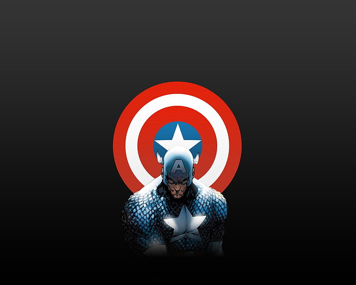 Captain America illustration, Captain America, HD tapet