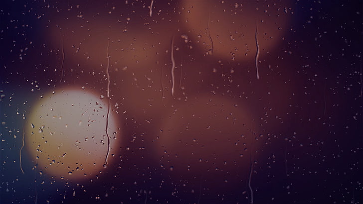 Wassertau, Tropfen, Glas, Blendung, Flecken, HD-Hintergrundbild