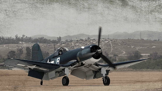 Военные самолеты, Vought F4U Corsair, HD обои HD wallpaper