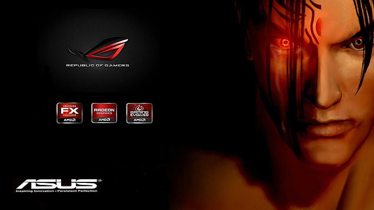 Asus ROG Republic of Gamers, technologia, Hi-Tech, ASUS, AMD, Tapety HD