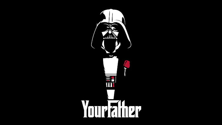 Yourfather, starwars, the force, godfather, darth vader, games, HD tapet