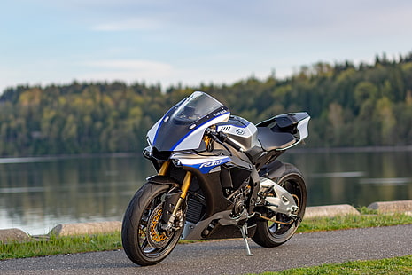Motorrad, Wasser, Yamaha YZF R1M, HD-Hintergrundbild HD wallpaper