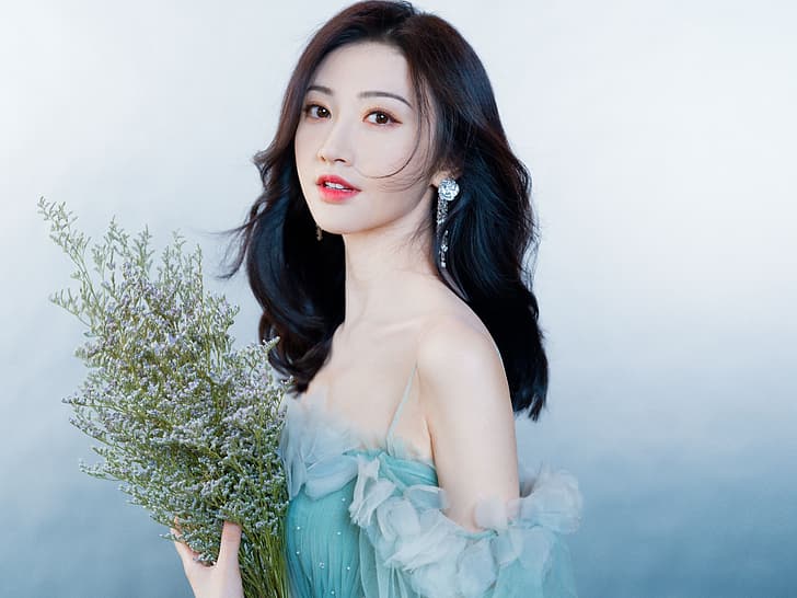 Asia, women, celebrity, actor, Tian jing, HD wallpaper