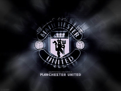 Red Devils Manchester United HD skrivbordsunderlägg .., Manchester United-logotyp, HD tapet HD wallpaper