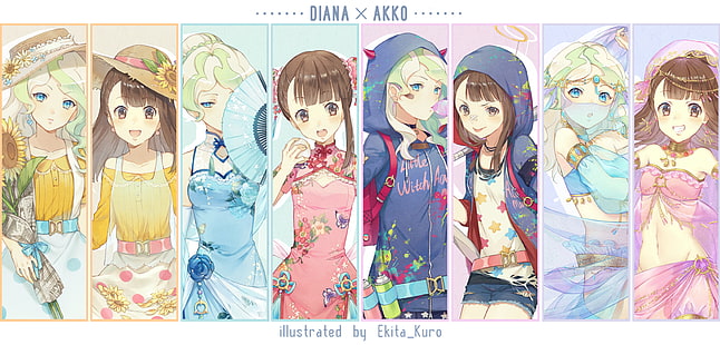Anime, Little Witch Academia, Akko Kagari, Diana Cavendish, Wallpaper HD HD wallpaper