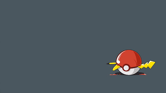Pokemon Pokeball Pikachu arte vectorial, Pokémon, Fondo de pantalla HD HD wallpaper