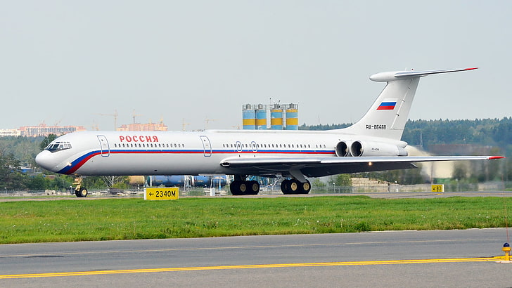 aeroporto, Rússia, o avião, OKB, Ilyushin, PMA, Il-62, A companhia aérea, HD papel de parede