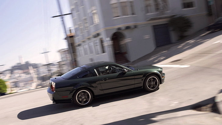 Ford Mustang, muscle car, bullitt, Sfondo HD