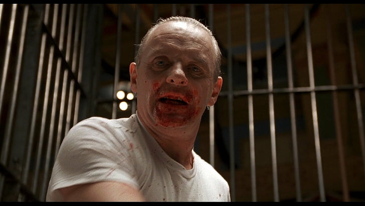 Film, Milczenie owiec, Anthony Hopkins, Hannibal Lecter, Tapety HD