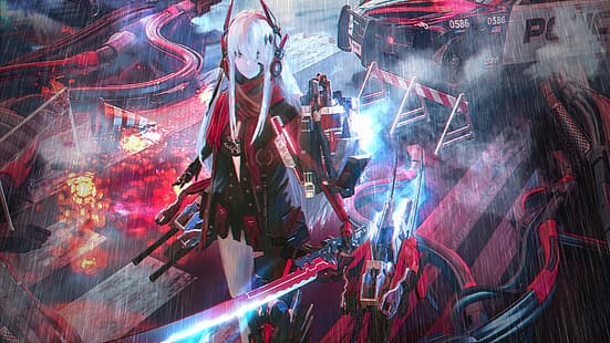  Punishing: Gray Raven, science fiction, cyborg, anime girls, Seymour, HD wallpaper HD wallpaper
