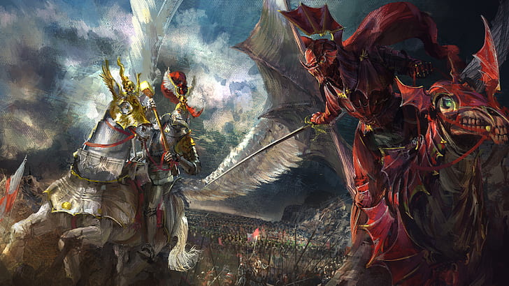 Total War, Total War: Warhammer, créature, cheval, épée, guerrier, Fond d'écran HD
