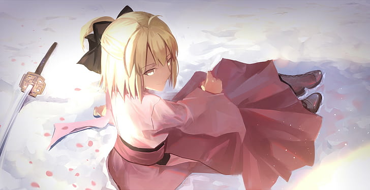 Sakura Saber, Fate Series, Sabre, Wallpaper HD
