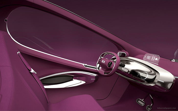 2010 Kia Pop Concept Interior, интерьер автомобиля, интерьер, 2010, концепт, автомобили, HD обои