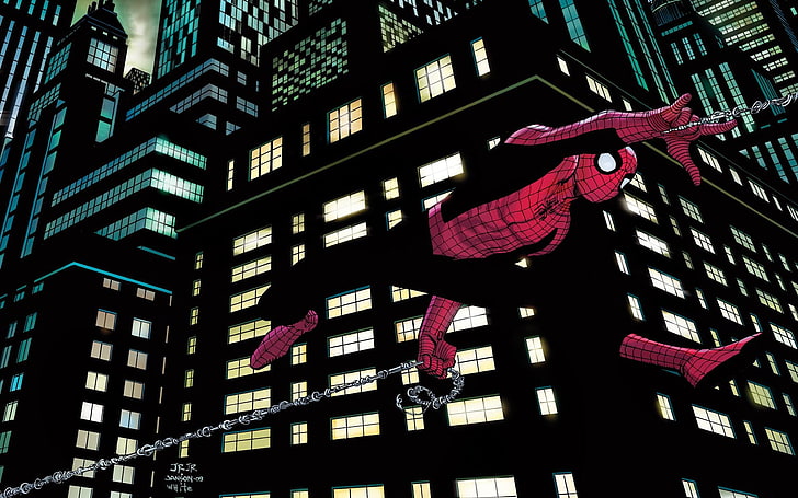 Spider-Man wallpaper, Spider-Man, Amazing Spider-Man, Marvel Comics, superhero, skyscraper, New York City, Peter Parker, HD wallpaper