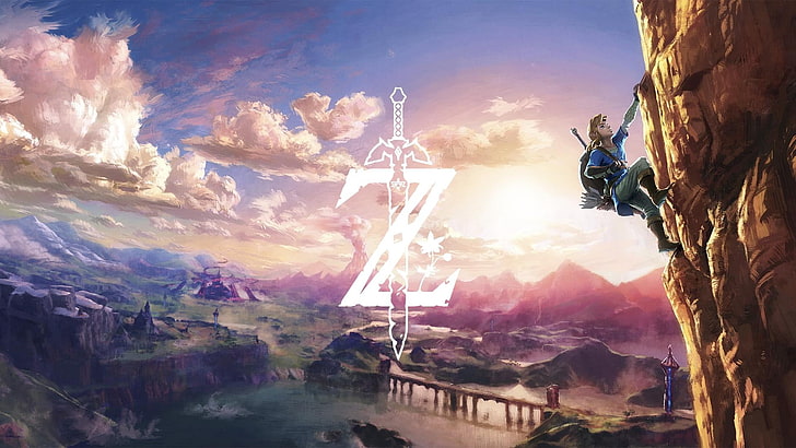 The Legend of Zelda: Breath of the Wild wallpaper, The Legend of Zelda: Breath of the Wild, The Legend of Zelda, seni digital, video game, Master Sword, Link, Wallpaper HD