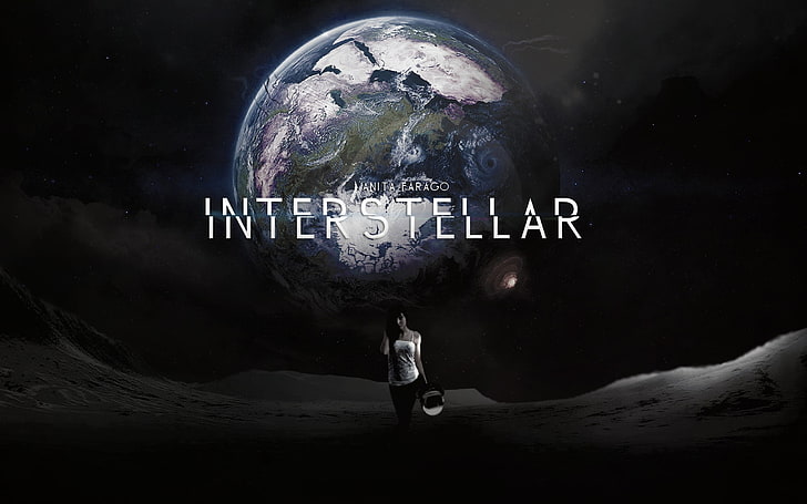 Interstellar illustration, Interstellar movie digital wallpaper, women, science fiction, Earth, planet, space, stars, photo manipulation, Interstellar (movie), HD wallpaper