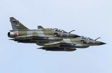 Caças a jato, Dassault Mirage 2000, Aviões, Caça a jato, Avião de guerra, HD papel de parede HD wallpaper