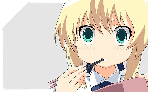 желтоволосый женский персонаж аниме, Fate / Stay Night, Sabre, аниме девушки, HD обои HD wallpaper