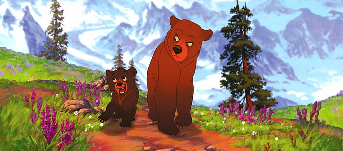 1brotherbear, Abenteuer, Animation, Bär, Bruder, Komödie, Disney, Familie, HD-Hintergrundbild HD wallpaper