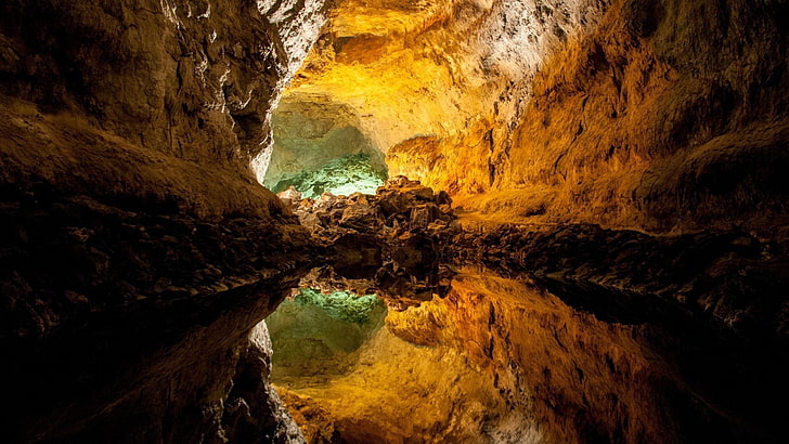 Höhle, Wasser, Natur, Landschaft, HD-Hintergrundbild