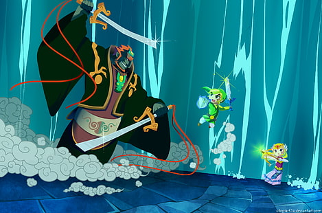 Zelda, Die Legende von Zelda: The Wind Waker, Ganondorf, Link, HD-Hintergrundbild HD wallpaper