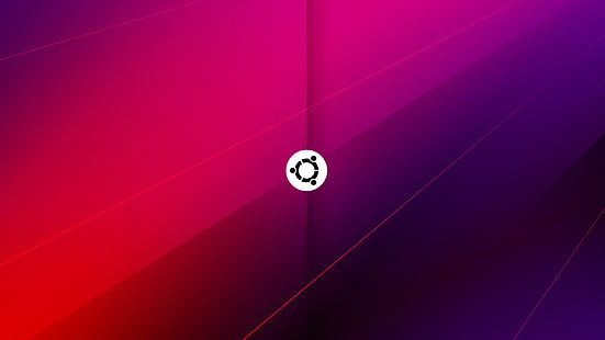 okrągłe czarno-białe logo, okrągłe biało-czarne logo, Ubuntu, Unix, Linux, logo, Tapety HD HD wallpaper