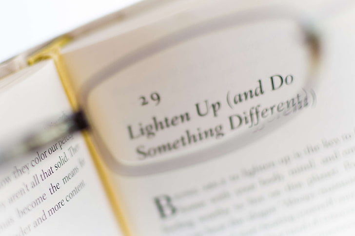 29, advice, book, glasses, lightenup, outoffocus, HD wallpaper
