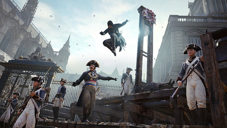 videogame digital wallpaper, Assassin's Creed, Assassin's Creed: Unity, video games, HD wallpaper