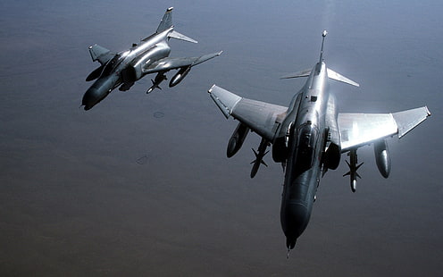 samolot, wojsko, siły powietrzne, F-4 Phantom II, Tapety HD HD wallpaper