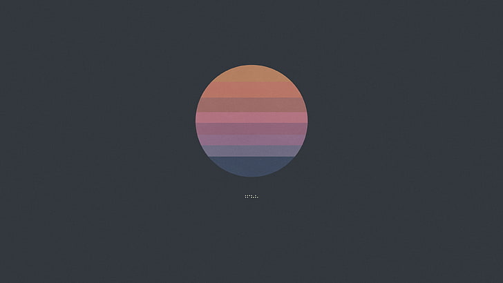 simple background, pastel, circle, Tycho, HD wallpaper