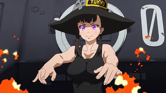 Maki Oze, Enen no Shouboutai, Anime, HD-Hintergrundbild HD wallpaper