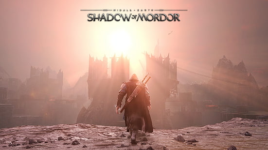 Ilustración de la sombra de Mordor, Tierra Media, El Señor de los Anillos, Tierra Media: Sombra de Mordor, Fondo de pantalla HD HD wallpaper