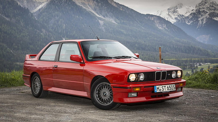 BMW, E30, M3, BMW M3, Альпы, горы, автомобиль, автомобили, Мюнхен, 80-е, Германия, немецкий, немецкий, авто, HD обои