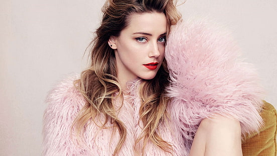 Amber Heard, 4K, Cover Star, списание Elle, HD тапет HD wallpaper