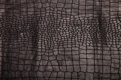 leather, black, texture, background, crocodile skin, HD wallpaper HD wallpaper