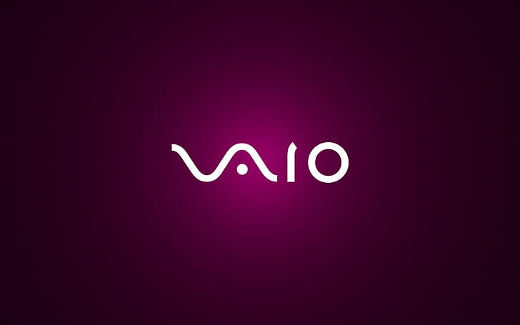 Sony Vaio logo, purple background, Sony, Vaio, Logo, Purple, Background, HD wallpaper