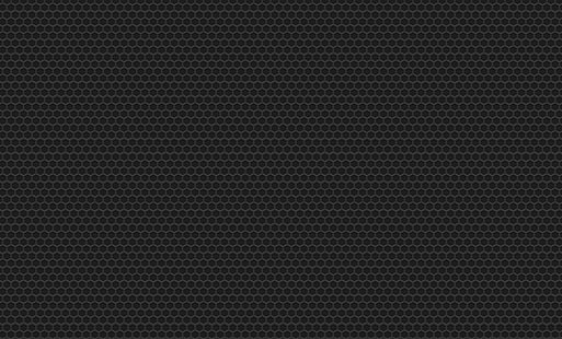 hexagons, patterns, texture, gray, black, HD wallpaper HD wallpaper