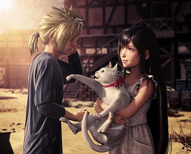 Final Fantasy VII, Tifa Lockhart, Cloud Strife, Tapety HD HD wallpaper